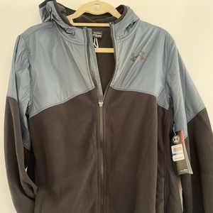 New tags fleece hooded under armor boys XL